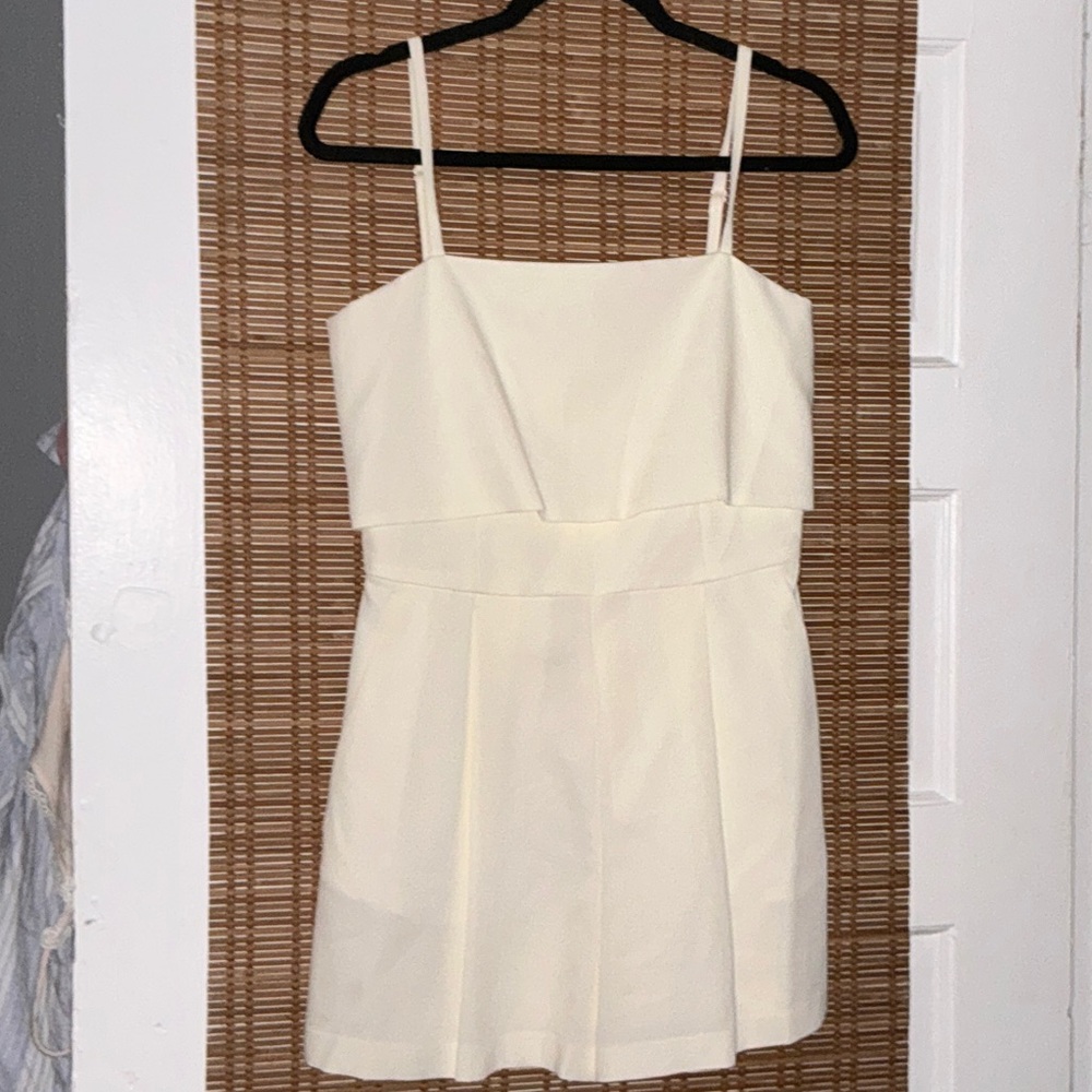 Club Monoco Elegant Cream Spaghetti short  jumpsuit